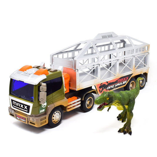 Maxx Action Truck Long Hauler w/Dinosaur