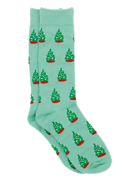 LD Lucky Duck Dress Socks, Christmas Tree