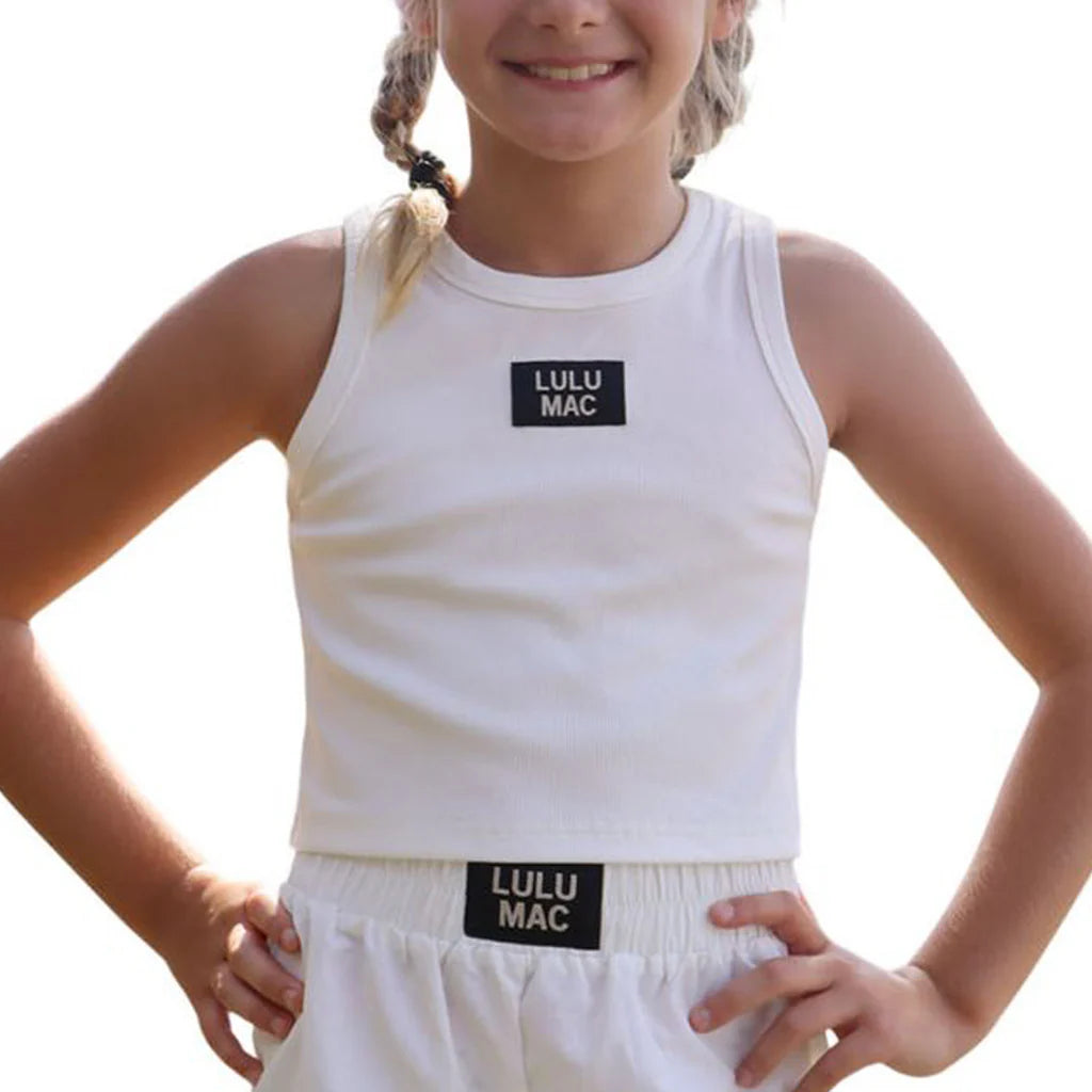 Kids LULU MAC Tank, White