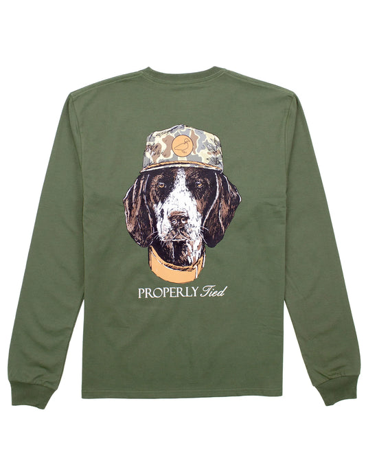 Men's Man's Best Friend LS Tee, Olive