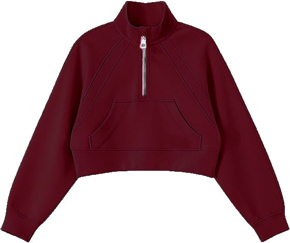 Skuba 1/4 Zip Cropped Sweatshirt (Multiple colors)