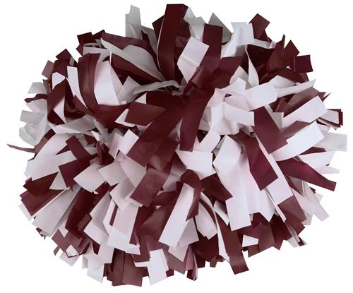 Spirit Pom (maroon/white)