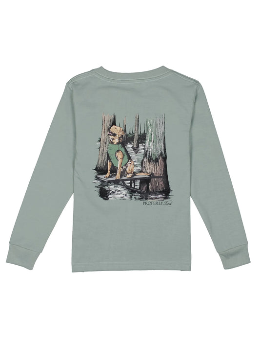 Boys Retrieval Ready LS Tee, Fog
