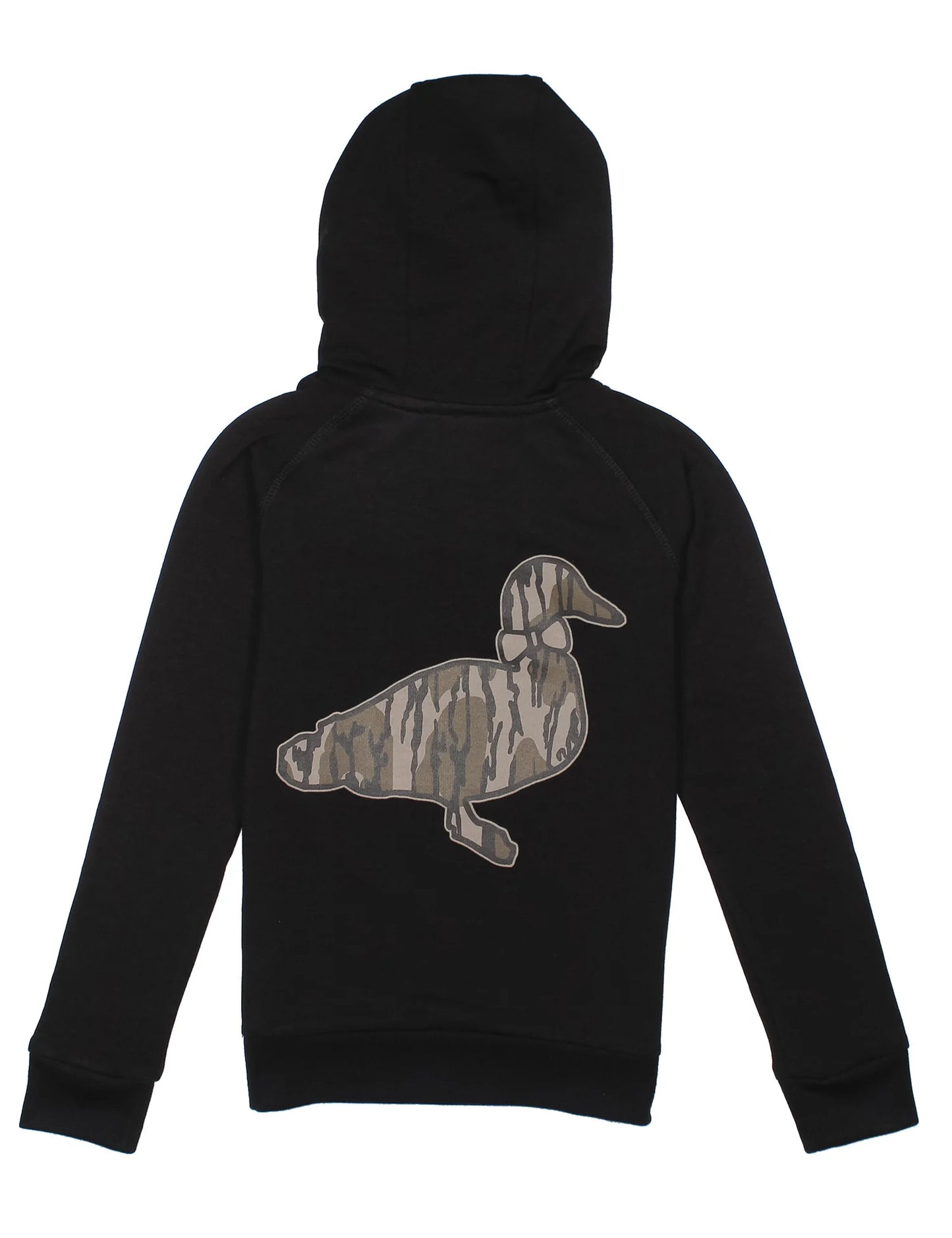Boys Element Logo Mossy Oak Bottomland Hoodie, Black
