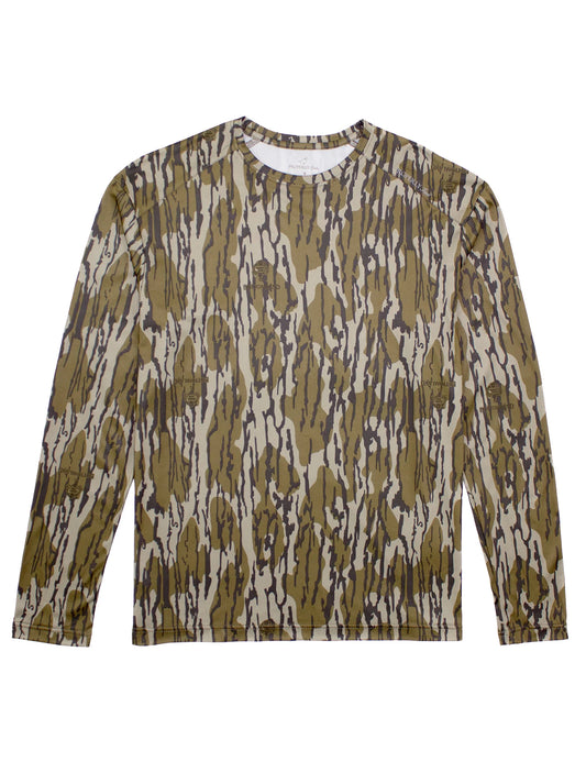 Men's LS Ravine Tee, Mossy Oak Original Bottomland