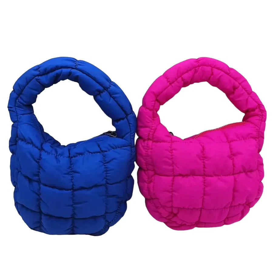 Mini Puffer Purse, (Pink or Blue)