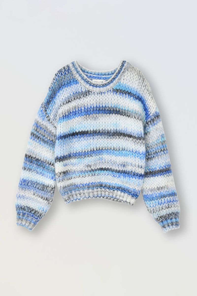 Knitted Sweater, Stripe Denim