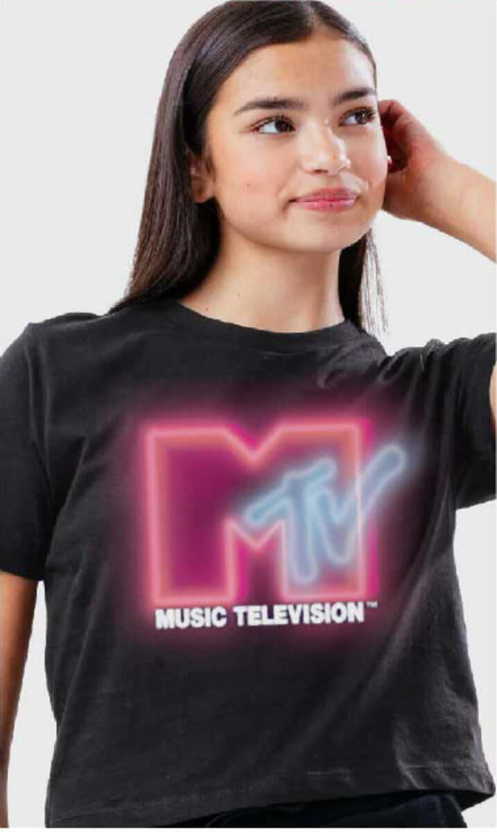 MTV Neon Sign Tshirt, Black