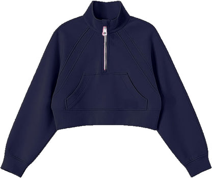 Skuba 1/4 Zip Cropped Sweatshirt (Multiple colors)
