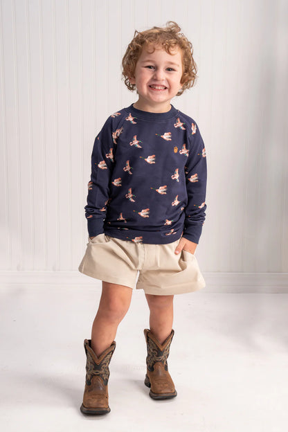 Boys Mallard Sweatshirt, Navy