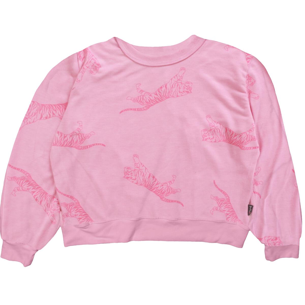 Off Shoulder Dolman Top, Pink Tiger