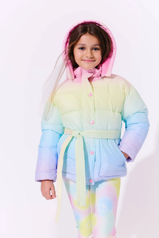 Pastel Rainbow Puffer