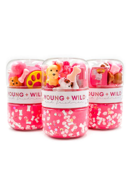 Grab & go Dough Jar, Pink Pet Shop