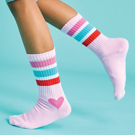 Pink Stripe Socks