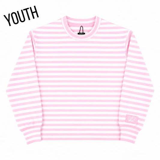 LULU MAC Stripe Long Sleeve Top, Pink