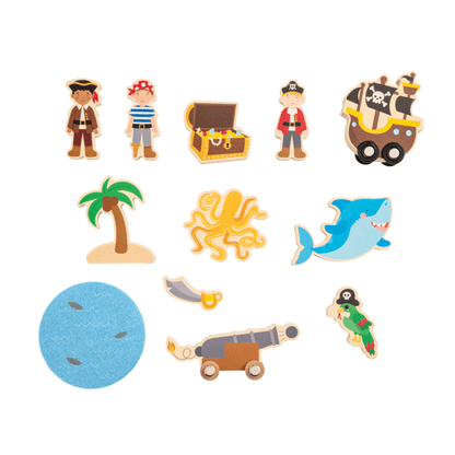 Wooden Toy Tube, Pirate