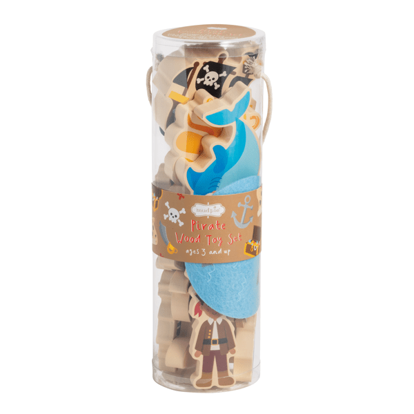 Wooden Toy Tube, Pirate