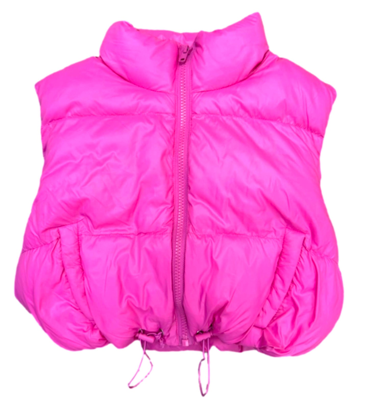 Crop Puffer Vest, (4 colors)