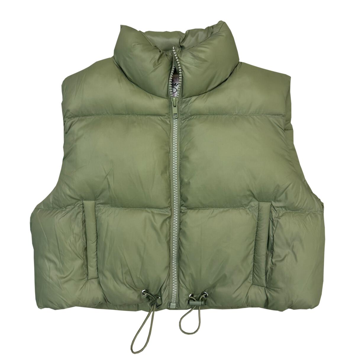 Crop Puffer Vest, (4 colors)