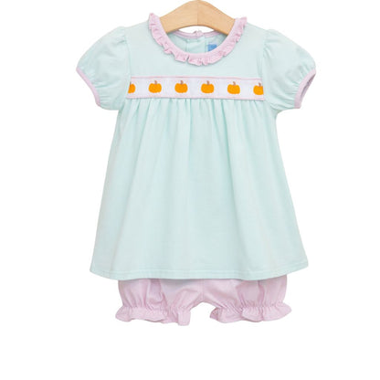 Pumpkin Rowe Bloomer Set
