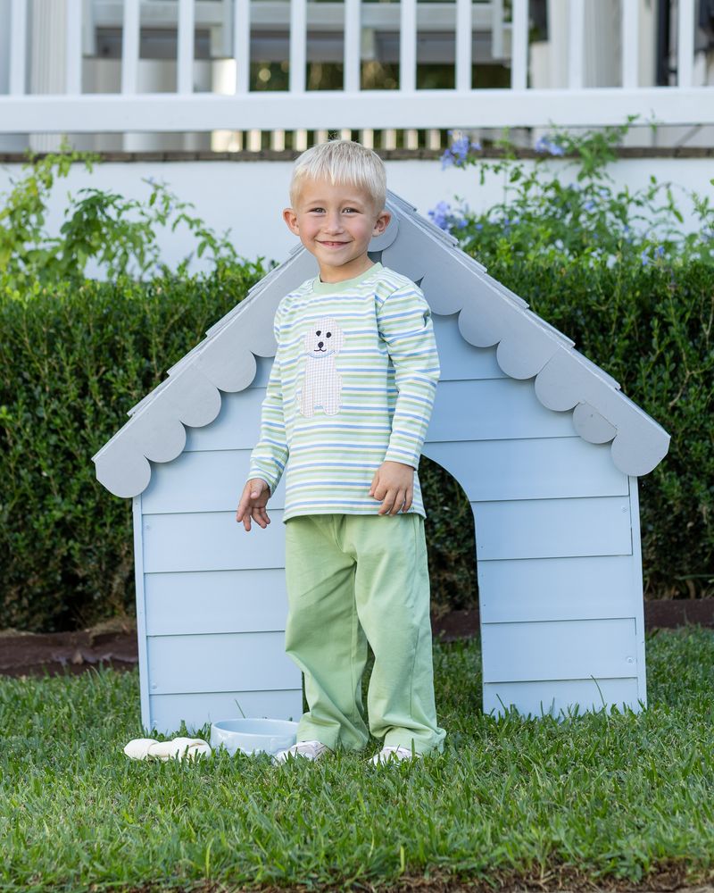 Striped Puppy Pant Set