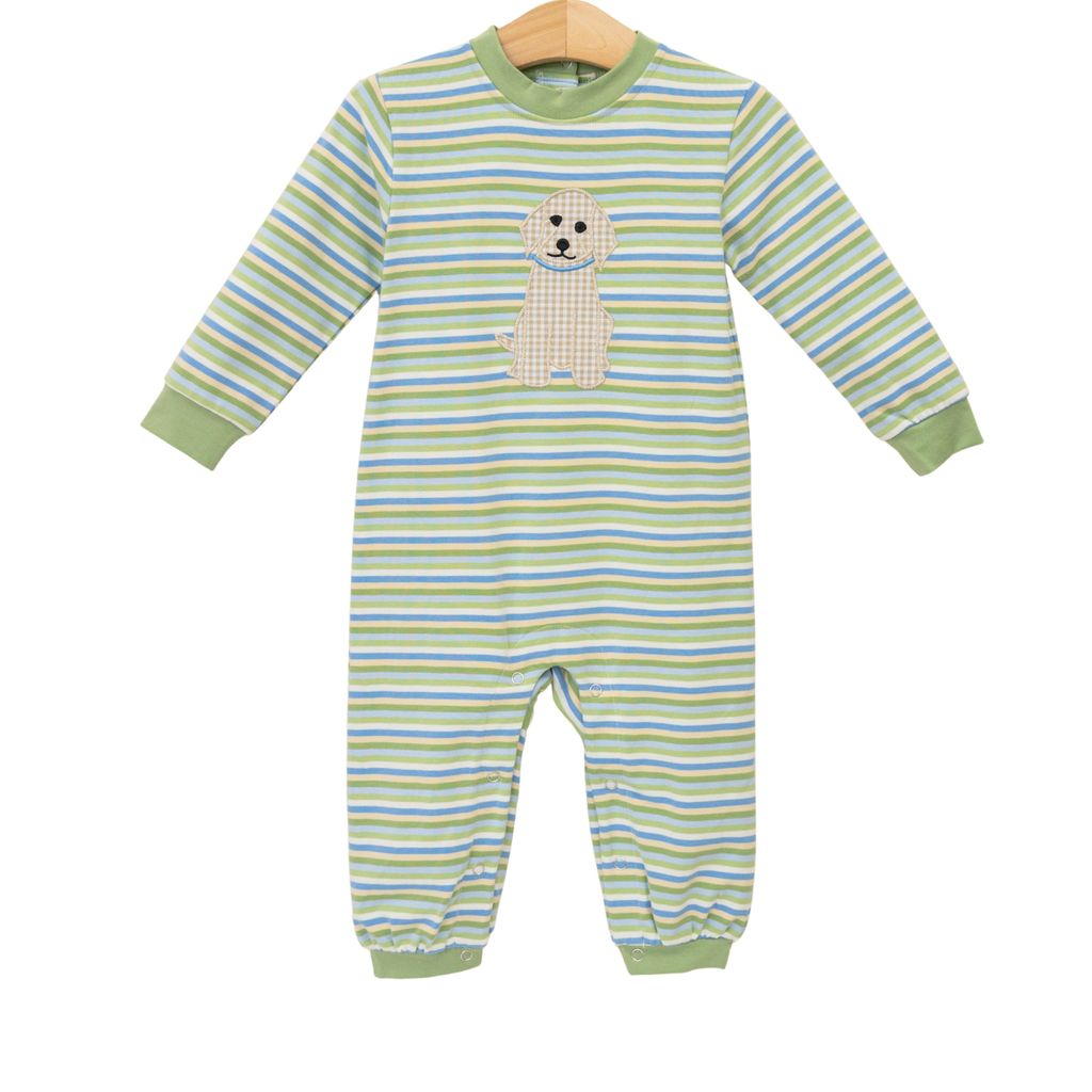 Striped Puppy Romper