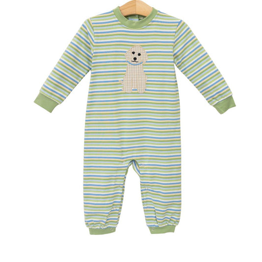 Striped Puppy Romper