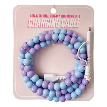 Beaded Phone Charging Cable, 3ft