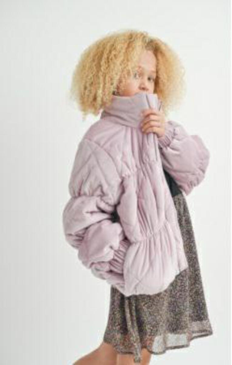 Tween Cosmic Quilted Coat, Lilac