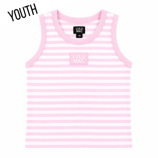 LULU MAC Stripe Tank, Pink