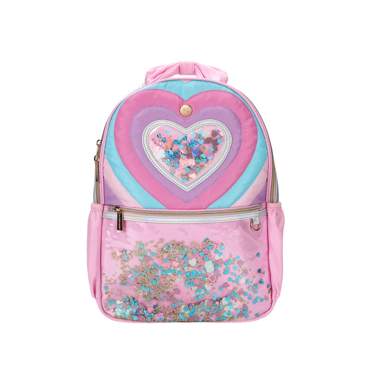 Quilted Confetti Heart Backpack