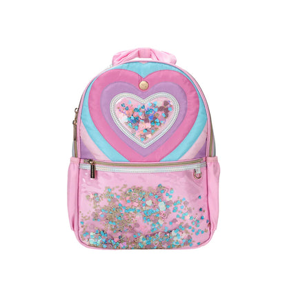 Quilted Confetti Heart Backpack