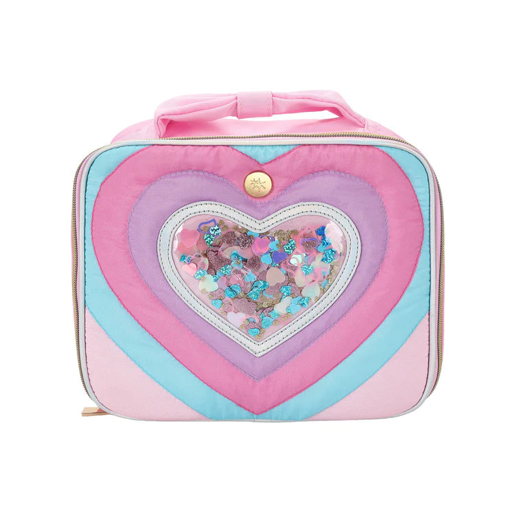 Quilted Confetti Heart Lunchbox