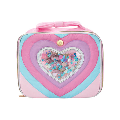 Quilted Confetti Heart Lunchbox