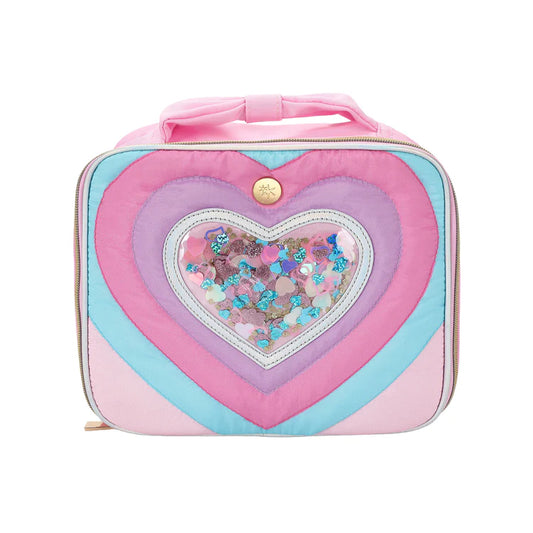 Quilted Confetti Heart Lunchbox