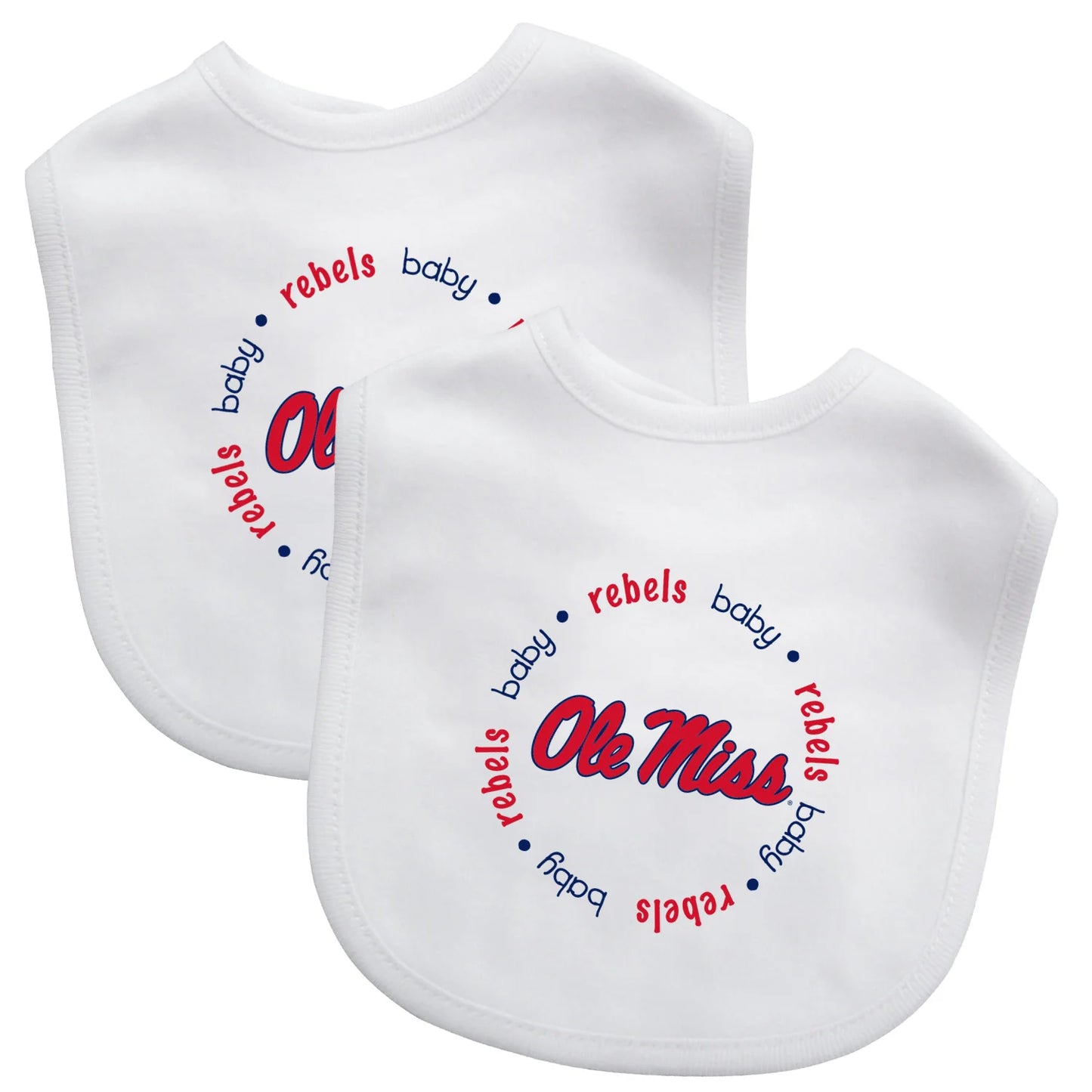 Ole Miss Rebels Baby Bibs 2pk