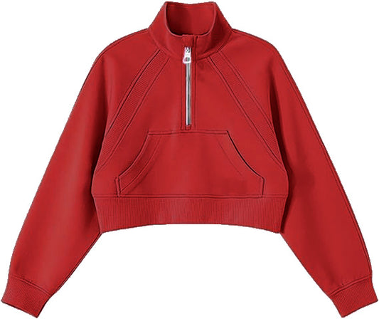 Skuba 1/4 Zip Cropped Sweatshirt (Multiple colors)