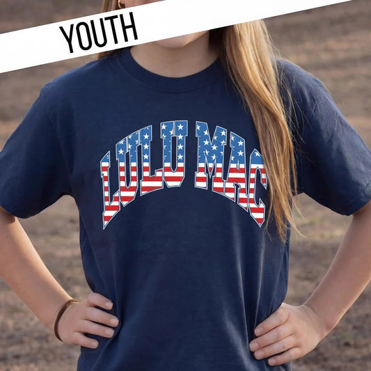 Youth LULU MAC Stars&Stripes Tee, Navy