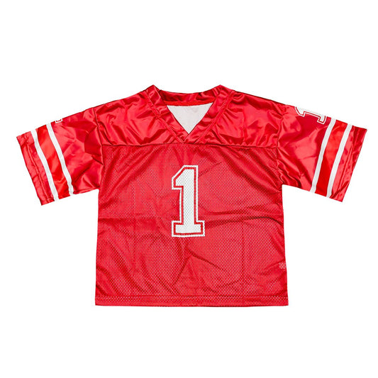 Unisex Football Jersey, Red/White
