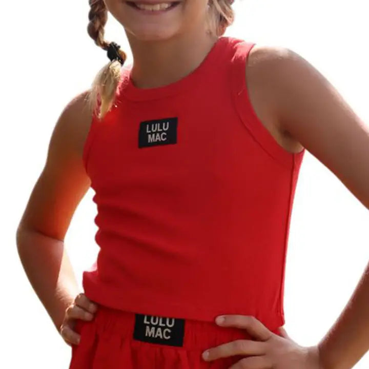 Kids LULU MAC Tank, Red