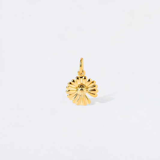 Solid Flower Charm Pendant