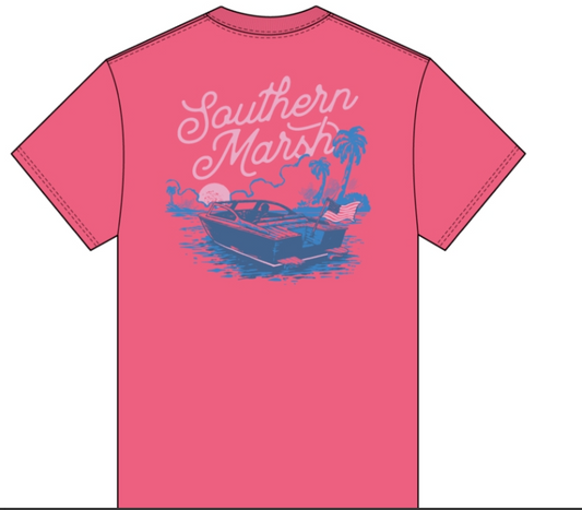 Youth Freedom Cruise SS Tee, Hibiscus