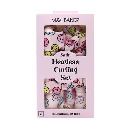 Satin Heatless Curling Set, Smiley