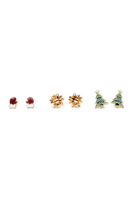 Snowman Pierced, 3 pair