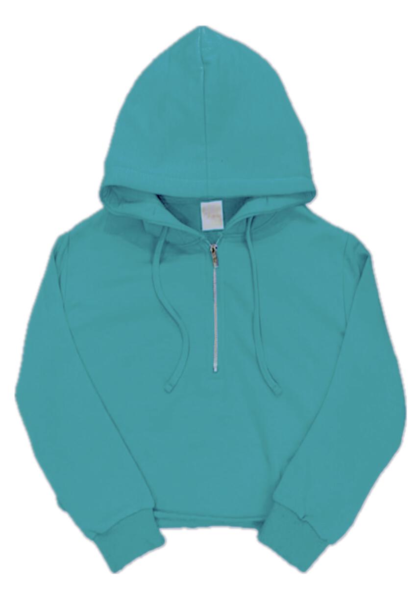 Brushed Soft Cloud 1/2 Zip, Jade