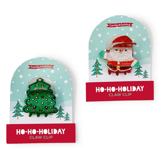 Holiday Sparkle Glitter Claw Hair Clip (2 options)