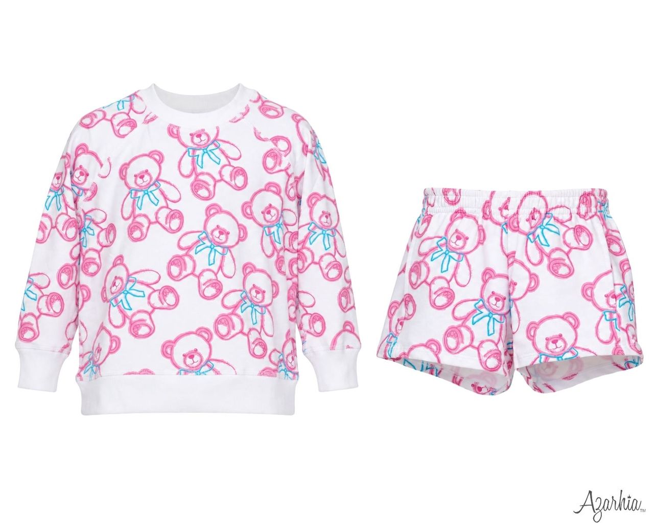 Spray Painted Bears Oversized Sweatshirt