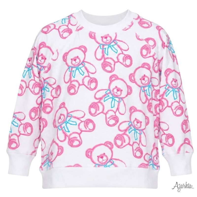 Spray Painted Bears Oversized Sweatshirt