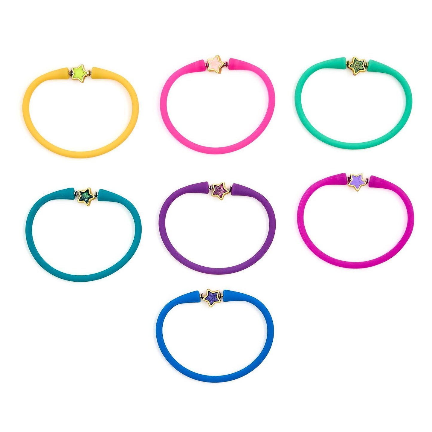 Star Charm Silicone Bracelet