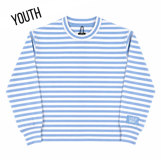 LULU MAC Stripe Long Sleeve Top, Blue